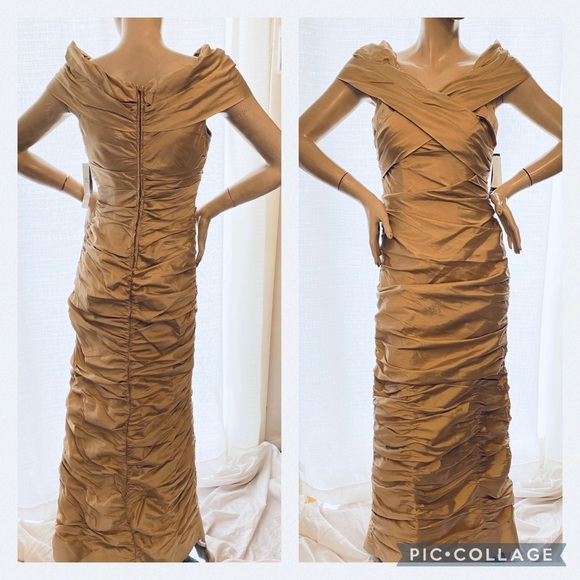 Adrianna Papell Rouched taffeta gown - Picture 9 of 13